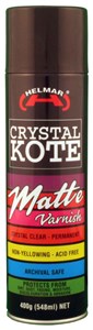 Helmar Crystal Kote Matt Varnish Spray 400g