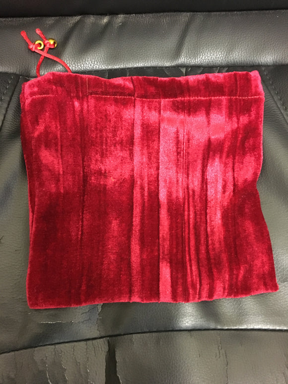 Velvet Dice Bag Large Red
