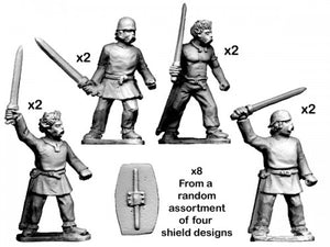 Unarmoured warriors with Swords