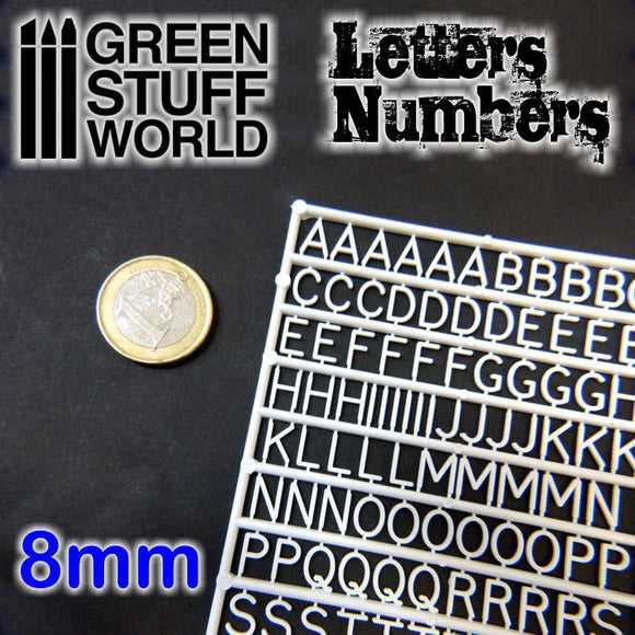Letters and Numbers 8mm