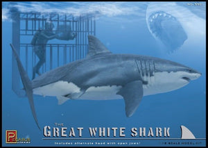 PEG 9501 Pegasus 1/18 Great White Shark with Cage & Diver