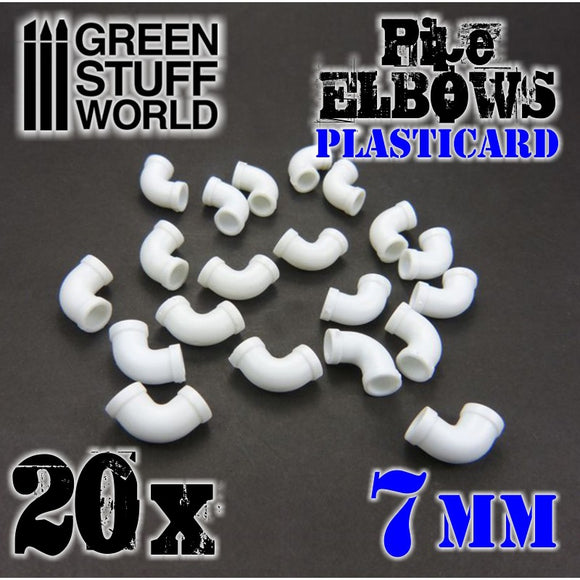 Polystyrene Plastic Elbows 7mm (20pcs)