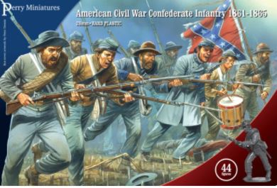 American Civil War Confederate Infantry -  Plastics