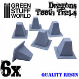 Resin Dragon's Teeth Traps for Tanks (6 pcs)