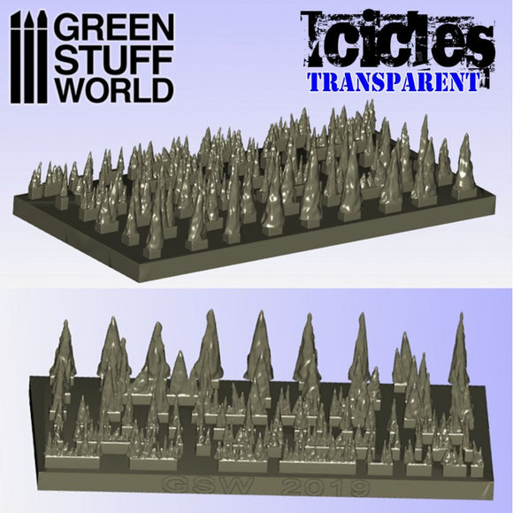 3D Printed Resin Stalactites and Icicles