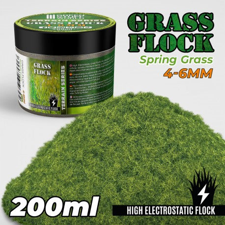 Static Grass Flock - Spring Grass 4-6mm 200ml