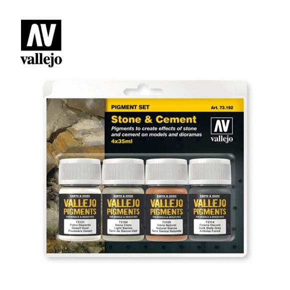 Vallejo Pigments Stone and Cement Set
