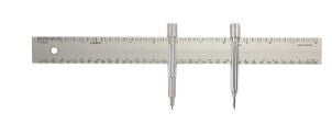 Post, Lead and Swivel Knife (yardstick compass)
