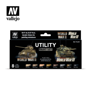 WWII W/Games Utility Paint Set (8) 70201