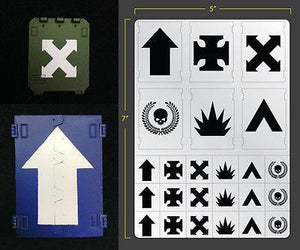 Vehicle Squad Markings Airbrush Stencil
